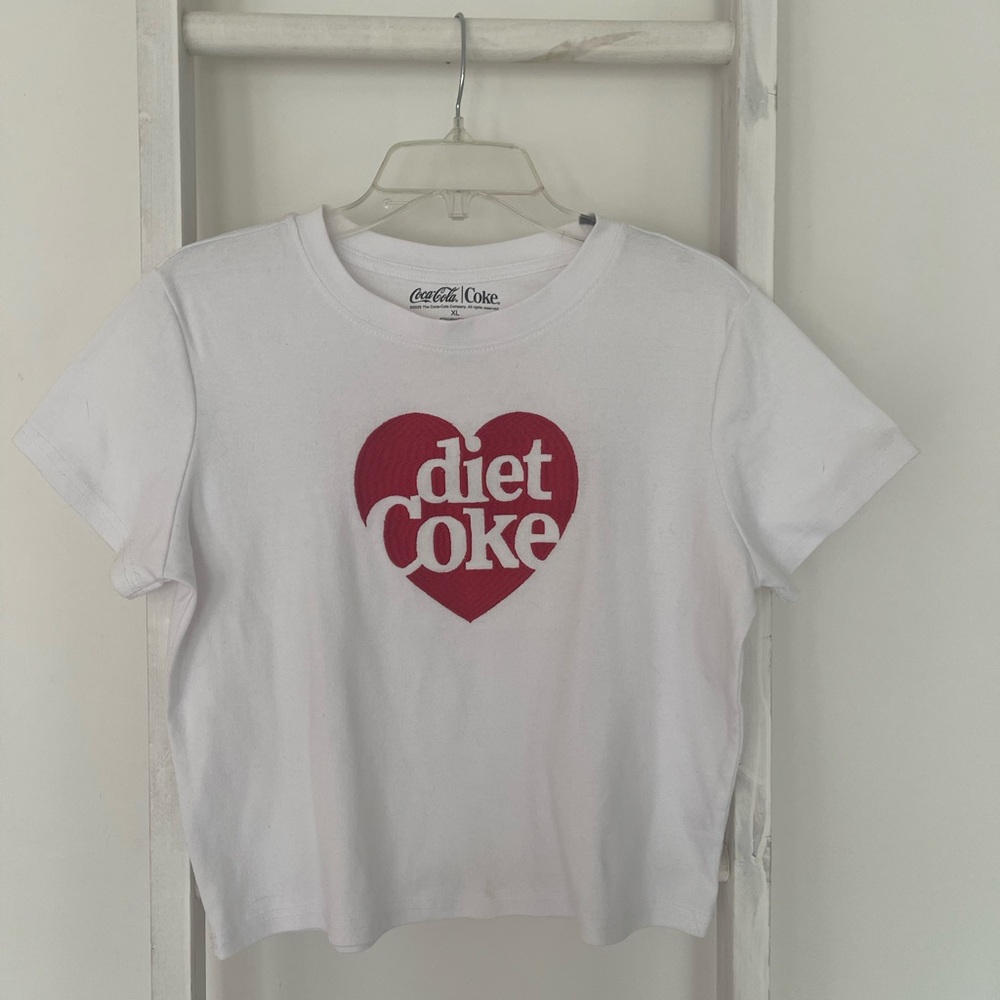 Coca-Cola Diet Coke Red Heart White Tee